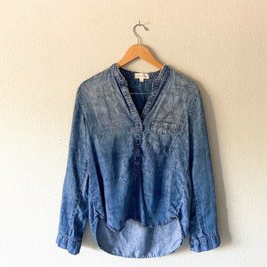 Cloth & Stone Anthropologie Chambray Subtle Aztec